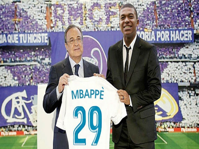 ”Bom tấn” tháng 1 của Real: ”Bố già” Perez cao tay săn Mbappe 300 triệu euro