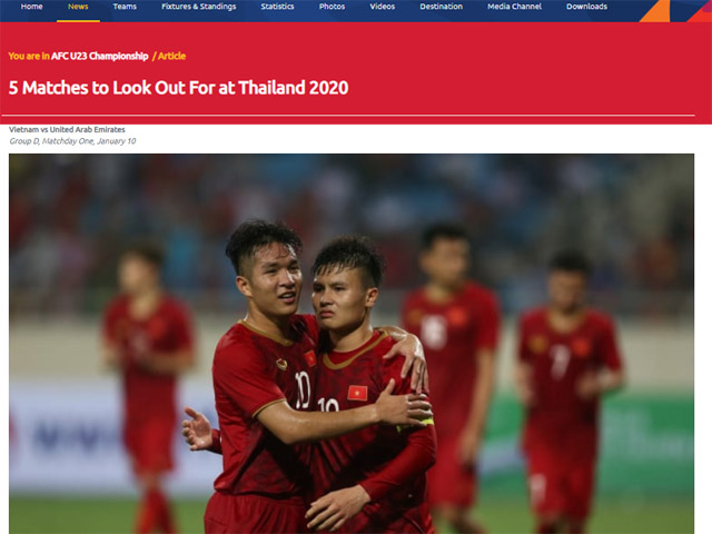 U23 Việt Nam đại chiến U23 UAE lọt top đáng xem nhất vòng bảng U23 châu Á