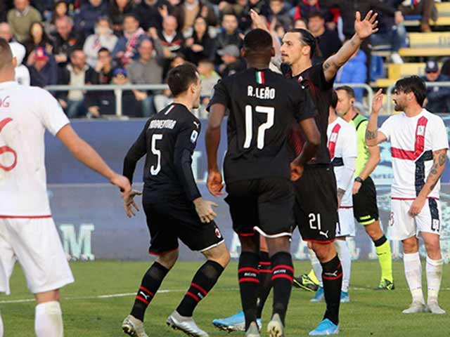 Video highlight trận Cagliari - AC Milan: Ibrahimovic và SAO trẻ bùng nổ