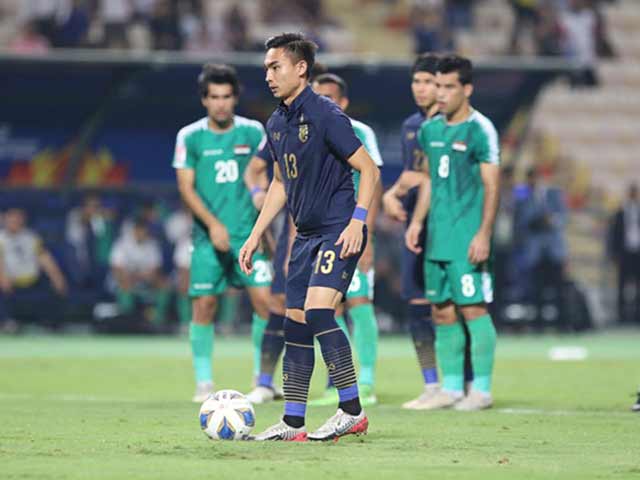 Trực tiếp bóng đá U23 Thái Lan - U23 Iraq: Thủ môn U23 Thái Lan phản xạ xuất thần (Hết giờ)