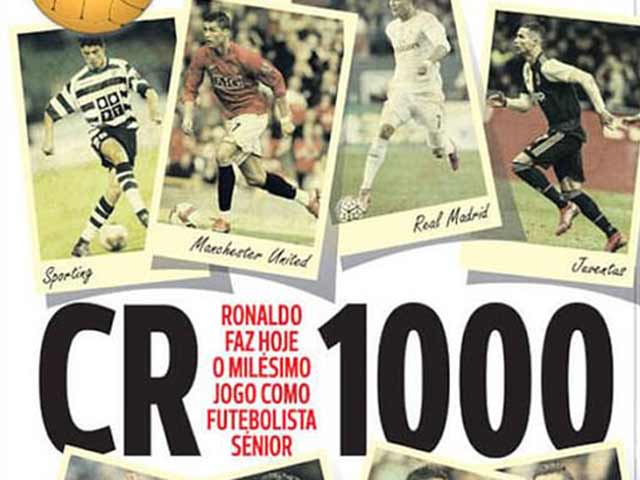 Ronaldo chạm mốc 1000 trận đấu, san bằng kỷ lục ghi bàn Serie A