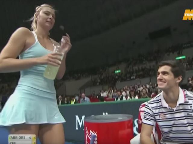 Khoảnh khắc Sharapova ”nổi điên” nhất: Camera quay trộm “chỗ hiểm”