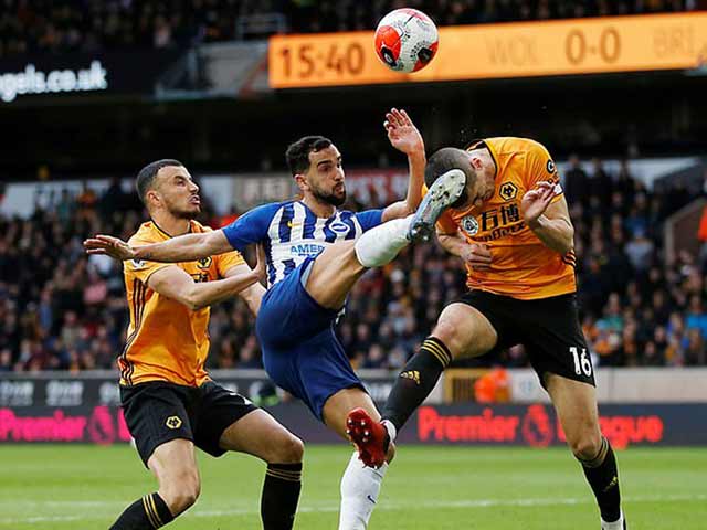 Video highlight trận Wolves - Brighton: Vất vả trước đội yếu, tạm vượt MU