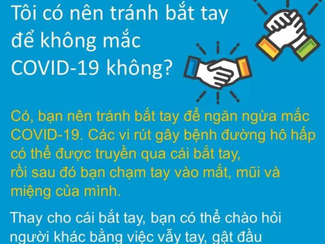 Bắt tay, chào hỏi người khác như thế nào để không mắc Covid-19?