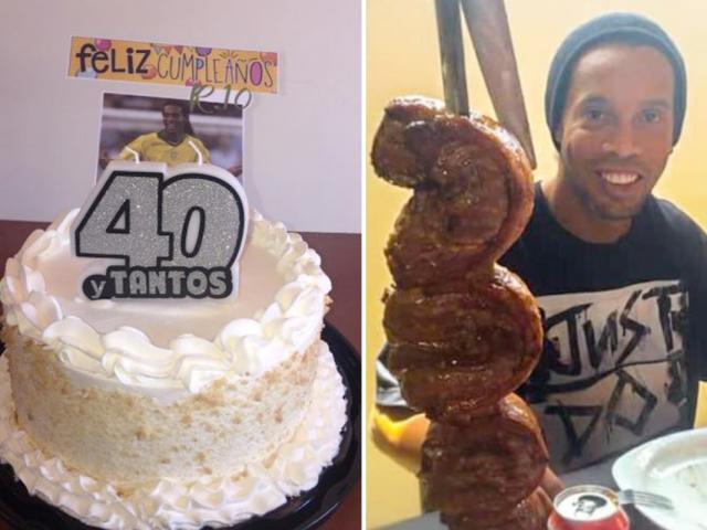 Ronaldinho nhận quà sinh nhật trong tù cực ”độc”, bị đàn anh mắng xối xả