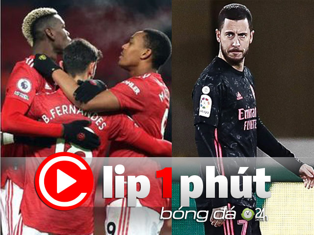 MU sẽ đứng thứ mấy nếu thua Liverpool, Man City muốn giải cứu Hazard (Clip 1 phút Bóng đá 24H)