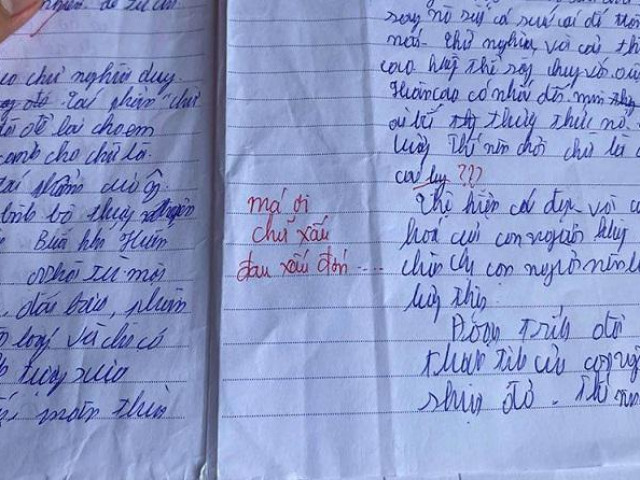 Làm bài kiểm tra chữ xấu hơn gà bới, cô giáo phê một câu ”cực gắt” khiến học sinh xấu hổ