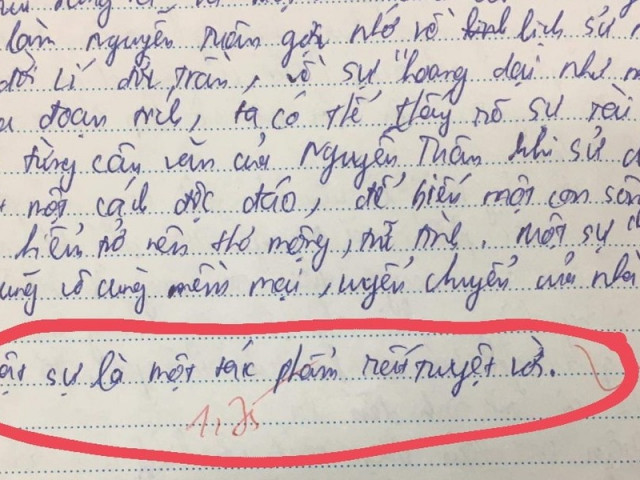 Sắp hết thời gian làm bài mà chưa kịp kết luận, teen nhanh trí viết 1 câu ngắn nhưng chất