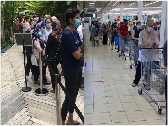 Hàng nghìn người Malaysia hoảng loạn đi mua sắm do lo sợ làn sóng Covid mới
