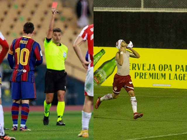 Sửng sốt Messi và em họ cùng ăn thẻ đỏ: Kẻ hổ thẹn, người vinh quang