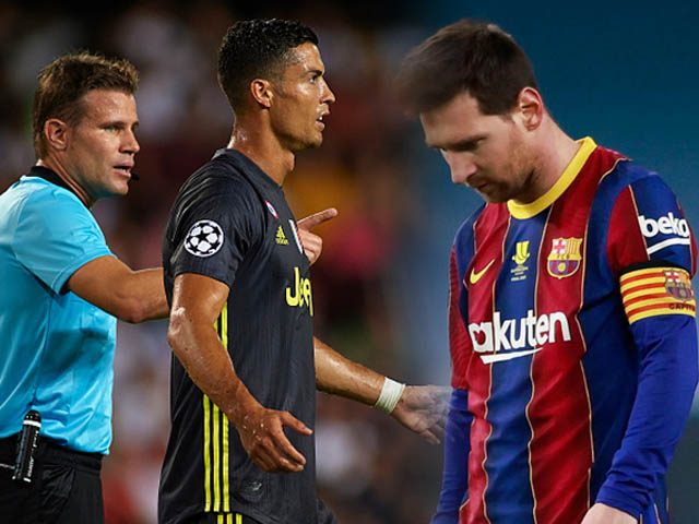 Messi lần đầu nhận thẻ đỏ ở Barca, còn ”đại kình địch” Ronaldo bị đuổi mấy lần?