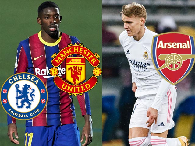 Chelsea đua MU giành đồng đội của Messi, Arsenal ”cuỗm” tiền vệ Odegaard (Clip 1 phút Bóng đá 24H)