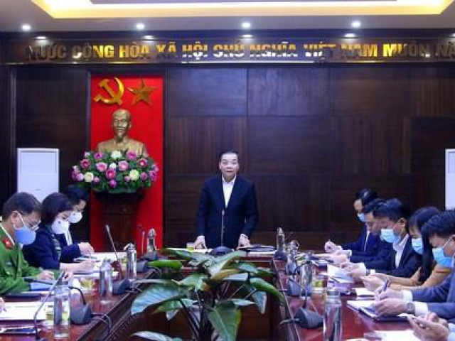 Chủ tịch Hà Nội Chu Ngọc Anh yêu cầu tăng cường xử lý vi phạm không đeo khẩu trang