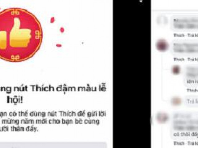 Mách bạn cách bật nút Like đỏ chào đón xuân Tân Sửu trên Facebook