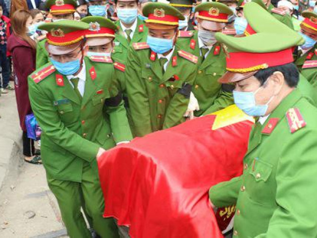 Thăng quân hàm Trung tá cho sĩ quan công an hi sinh khi vây bắt tội phạm ngày giáp Tết