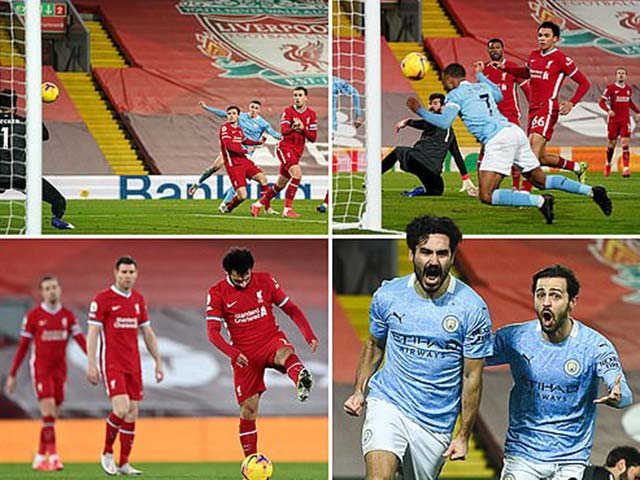 Nóng bỏng BXH Ngoại hạng Anh: Man City đại thắng Liverpool, hơn MU mấy điểm?