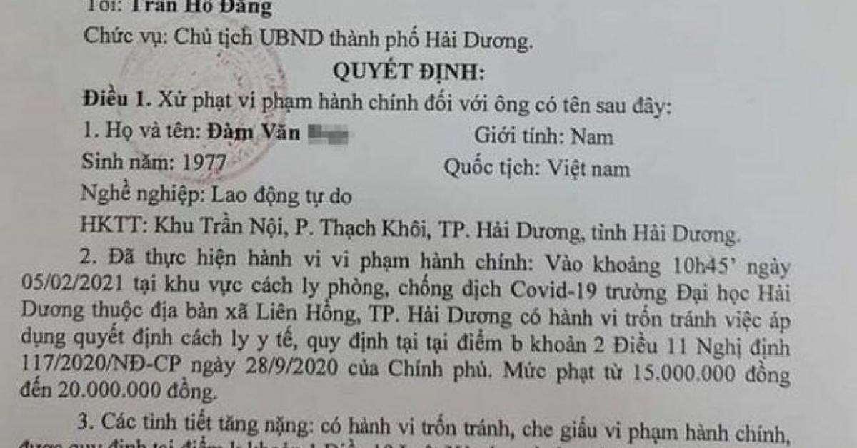 Nghiện ma túy, vượt tường trốn khỏi khu cách ly COVID-19