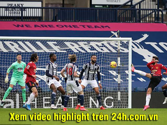 Video West Brom - MU: Người hùng vô-lê, 7 phút cuối cùng thót tim