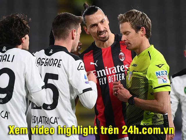 Video Spezia - AC Milan: Siêu phẩm vô-lê, chấn động hiệp 2