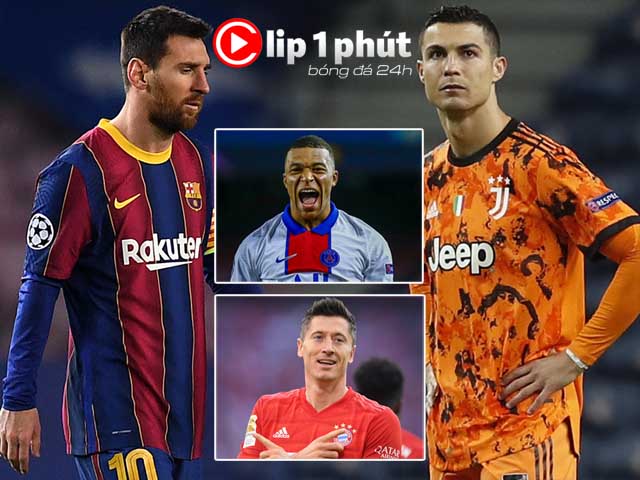 Kịch bản sốc Ronaldo, Messi bị loại sớm khỏi cúp C1, hết ”cửa” đua Quả bóng vàng (Clip 1 phút Bóng đá 24H)