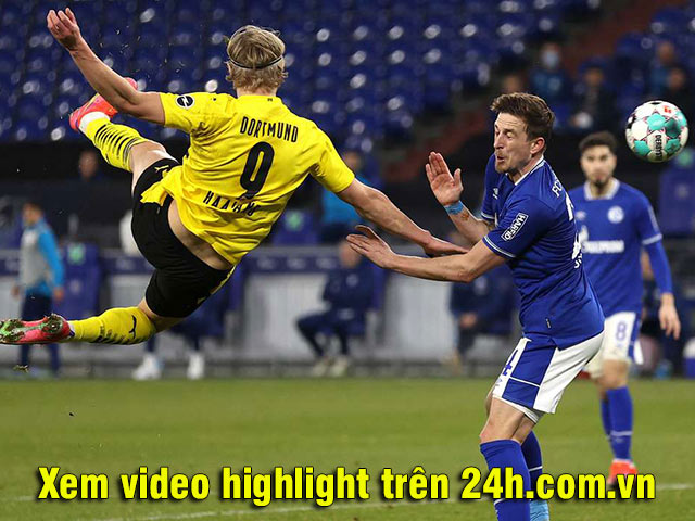Video Schalke 04 - Dortmund: Haaland vô-lê thần sầu, trận derby hủy diệt