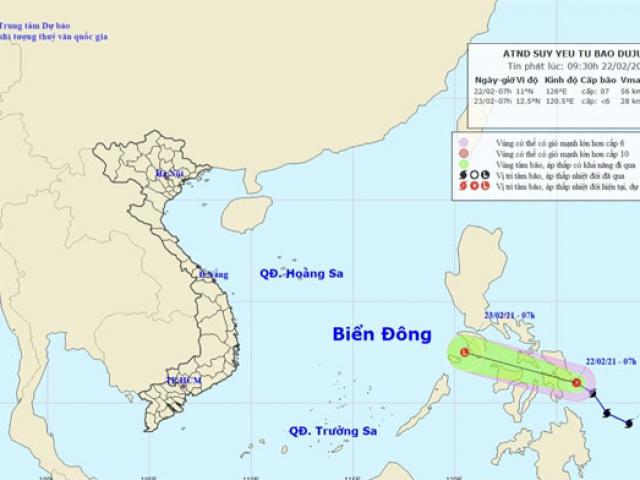 Thông tin mới nhất về bão Đỗ Quyên đang hoạt động gần Biển Đông