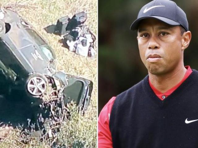 Huyền thoại golf Tiger Woods gặp tai nạn lật xe hơi: Tính mạng giờ ra sao?