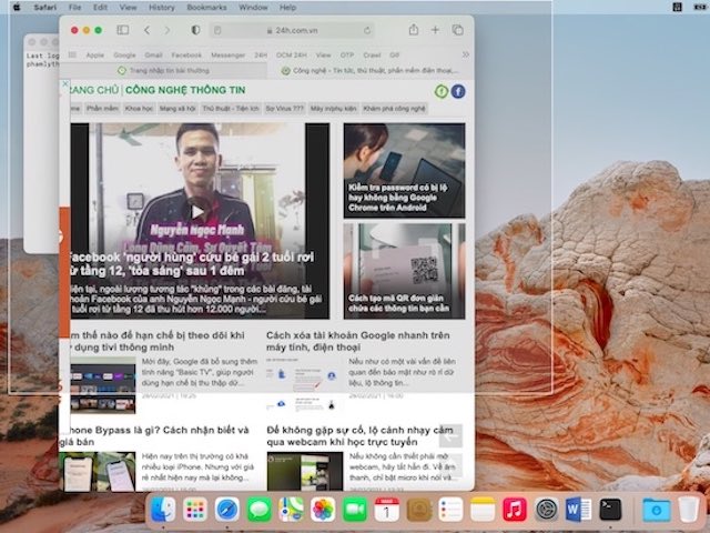 Cách chụp ảnh màn hình và thay đổi nơi lưu, tên file trên macOS