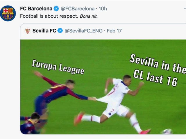 Barca ”trả đũa” Sevilla sau cú lội ngược dòng: Ngầm tuyên chiến PSG tại Cúp C1