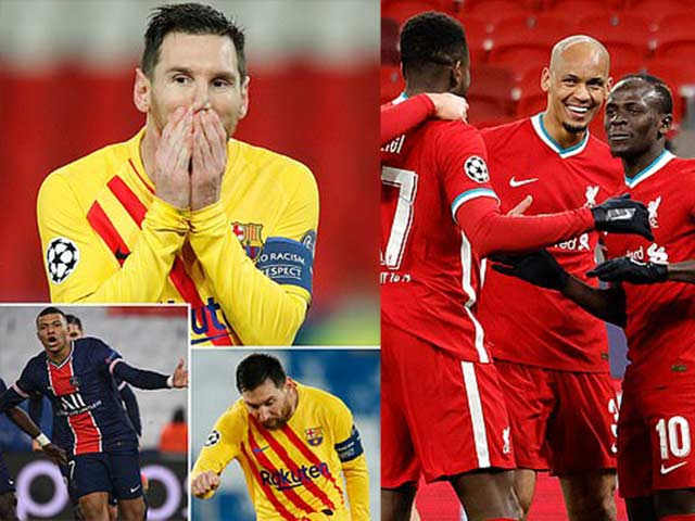 Đỉnh cao Cúp C1: Đêm cay đắng của Messi, PSG cùng Liverpool đi tiếp