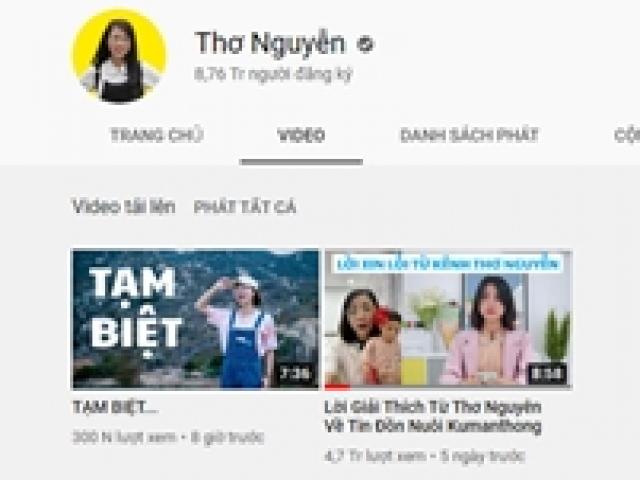 Ẩn hết video, Thơ Nguyễn xin lỗi em nhỏ và phụ huynh