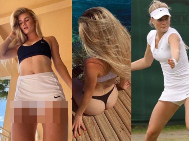 Hot girl tennis 21 tuổi “táo tợn” chụp ảnh khoe vị trí “nhạy cảm”