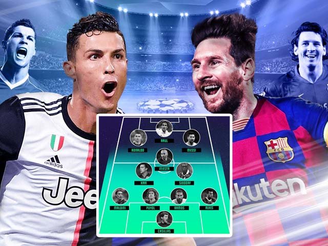 Đội hình vĩ đại nhất lịch sử Cúp C1: Ronaldo - Messi góp mặt, Lewandowski bị loại