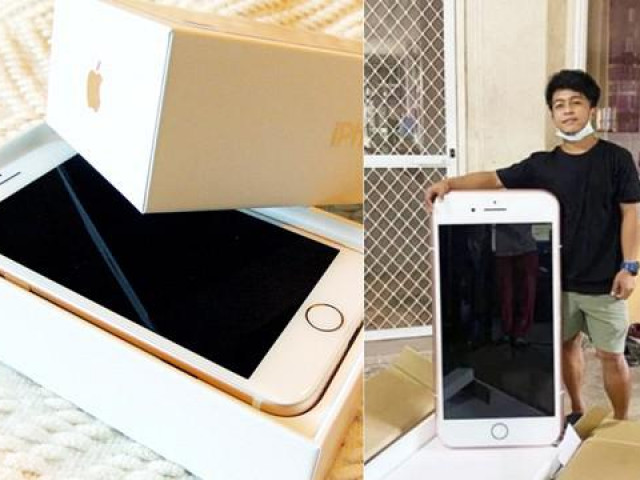 Đặt mua iPhone qua mạng, chàng trai choáng khi nhận được chiếc iPhone khổng lồ
