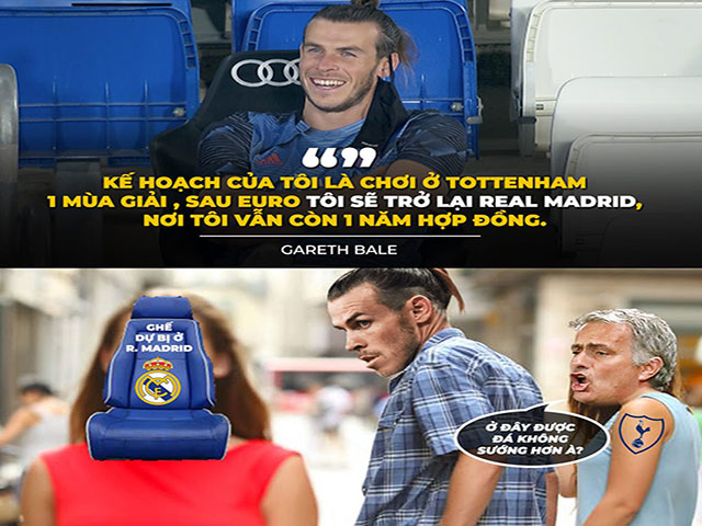 Ảnh chế: Gareth Bale lên kế hoạch trở lại Real Madrid... đánh golf