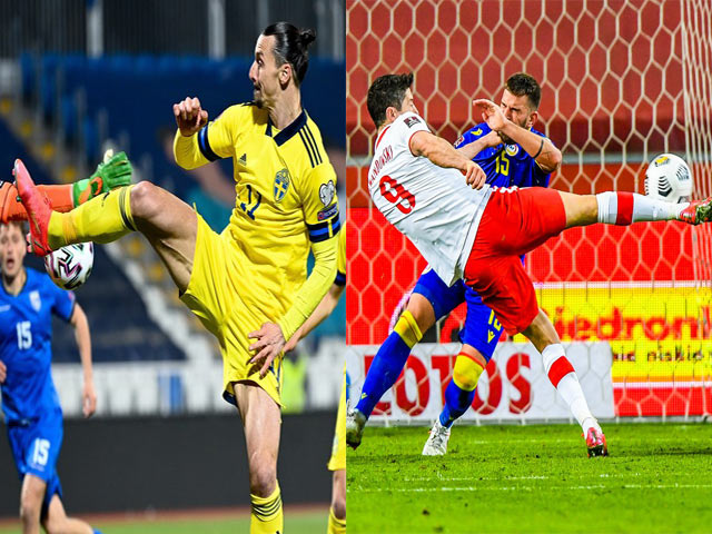 Ibrahimovic tung cú ”kung fu” kiến tạo, Lewandowski rực cháy với cú đúp