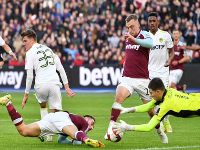 Video bóng đá West Ham - Leeds United: Mở điểm bất ngờ, bù giờ ấn định (FA Cup)