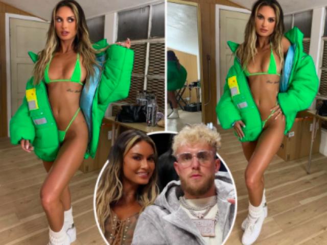 Hết hồn bạn gái võ sĩ Jake Paul mặc đồ siêu nhỏ ”có cũng như không”