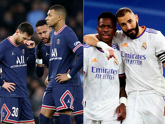 Real đại chiến PSG Cúp C1: Benzema - Vinicius ăn đứt Messi - Neymar - Mbappe