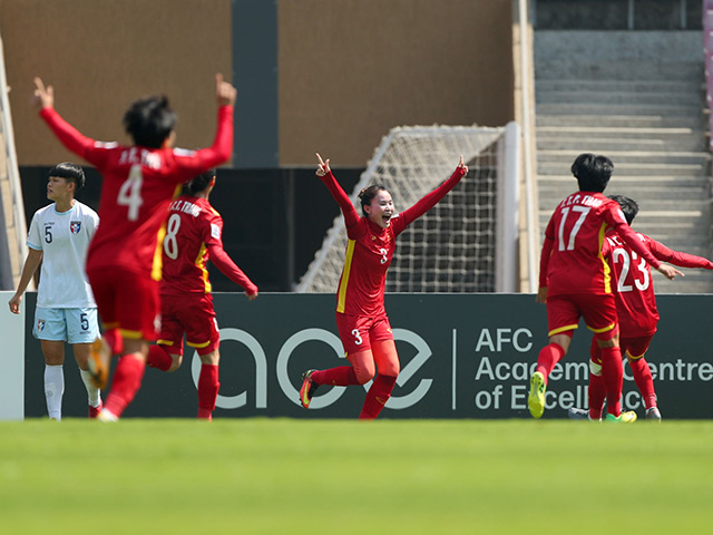 Video bóng đá nữ Việt Nam - Đài Loan (TQ): Trận đấu lịch sử, vé World Cup thần kỳ