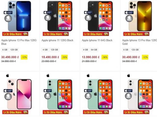 Điện thoại và phụ kiện giảm giá đến 70%, iPhone 13 “bốc hơi” gần chục triệu đồng