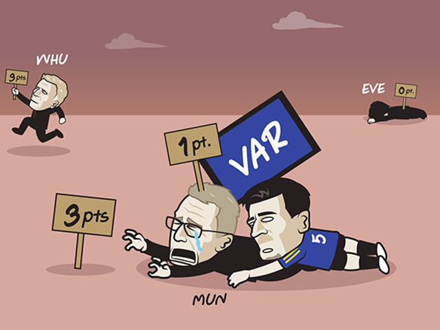 Ảnh chế: Man Utd ôm hận vì VAR, bị ”đá văng” khỏi top 4