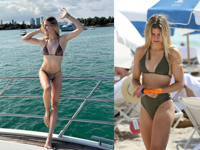 Người đẹp tennis sang chảnh: Bouchard diện bikini bé xíu, khoe 3 vòng nóng bỏng