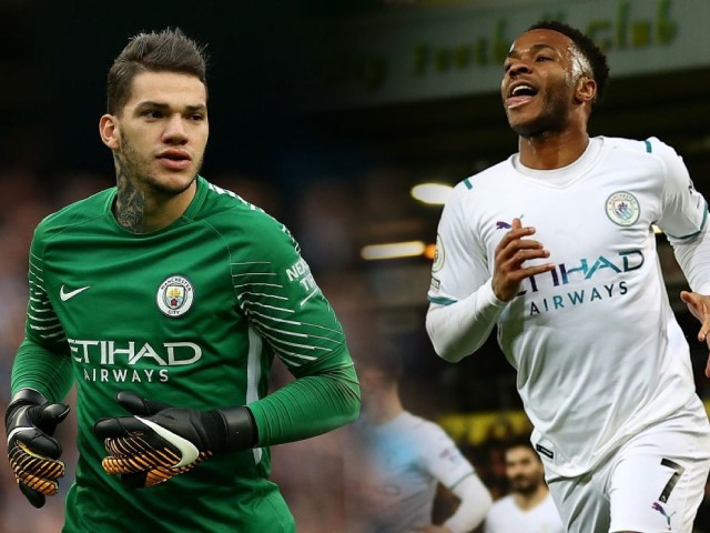 Man City đại thắng: Sterling lập ”hat-trick hoàn hảo”, thủ môn Ederson đá 'tiền vệ”