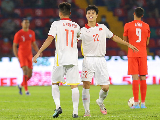 Trực tiếp bóng đá U23 Việt Nam - U23 Singapore: Bàn thắng thứ 3 (U23 Đông Nam Á)