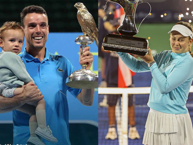Đồng hương Nadal ”phục hận” ở Qatar, mỹ nhân Ostapenko vô địch giải Dubai