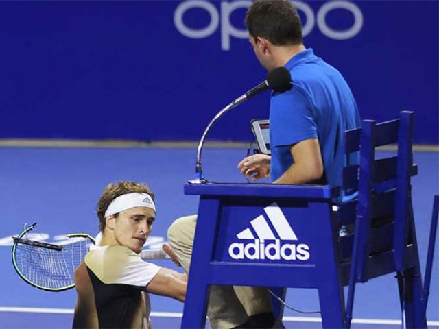 Sốc: Zverev đập vợt chửi trọng tài, bị đuổi khỏi giải đấu có Nadal tham dự