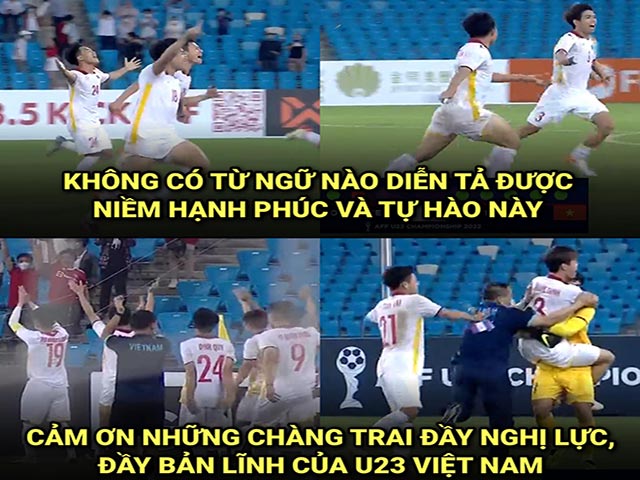 Ảnh chế: CĐV Đông Nam Á ”ngả mũ” trước tinh thần thép của U23 Việt Nam