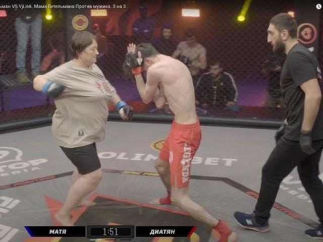 MMA điên rồ: ”Bà ngoại” đấu nam võ sĩ 22 tuổi, tí hon 57kg hạ cao thủ 171kg