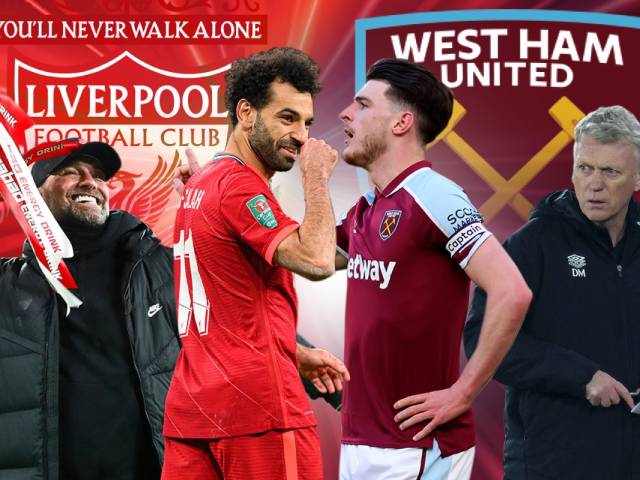 Trực tiếp bóng đá Liverpool - West Ham: Salah - Mane - Diaz xuất phát, Rice vắng mặt (Vòng 28 Ngoại hạng Anh)